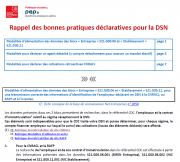 Visuel Document Rappel des bonnes pratiques déclaratives en DSN
