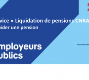 Visuel Présentation du service en ligne liquidation de pensions CNRACL