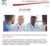 Visuel de La lettre d'information des employeurs de la CNRACL du 9 juin 2022